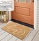 Gardenised Heavy Duty Coco Coir Doormat Non Slip PVC Baking Embossed Welcome Design Natural Coconut Fiber Floor Mat for Front Door Porch Patio Entryway Garage Mudroom & Outdoor Use 18x30"